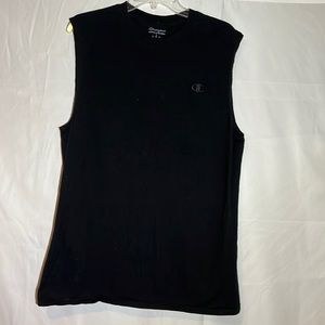 Champion men’s black sleeveless tee size L